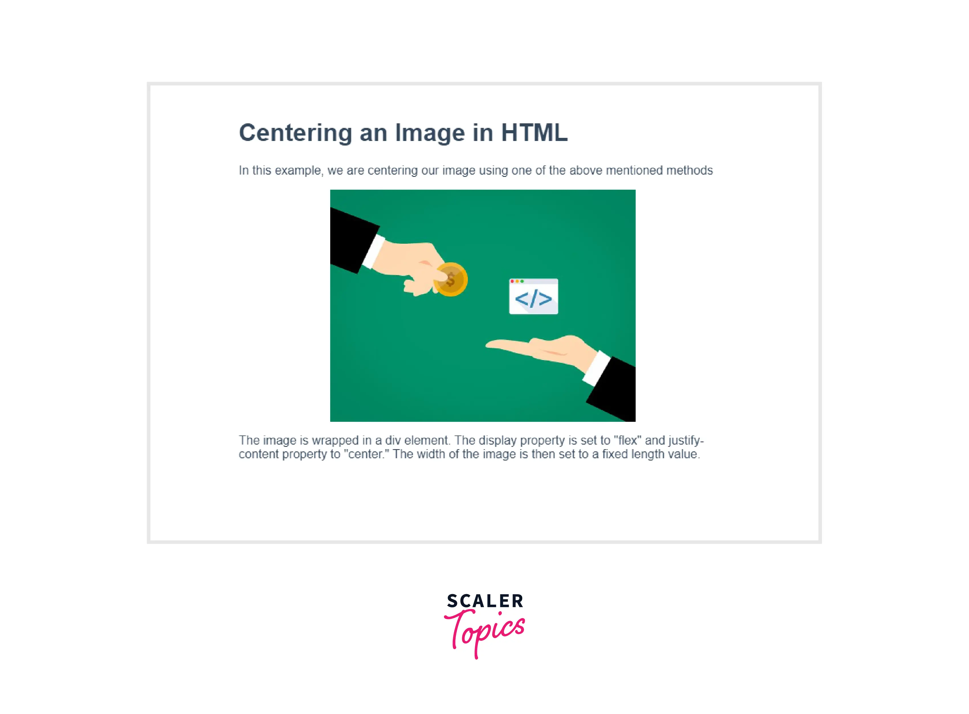 How To Center An Image In Html5